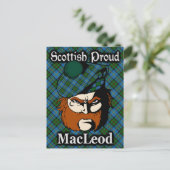 Scottish Clan MacLeod Tartan Briefkaart (Staand voorkant)