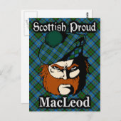 Scottish Clan MacLeod Tartan Briefkaart (Voorkant / Achterkant)