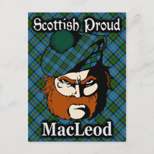Scottish Clan MacLeod Tartan Briefkaart