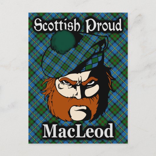 Scottish Clan MacLeod Tartan Briefkaart (Voorkant)