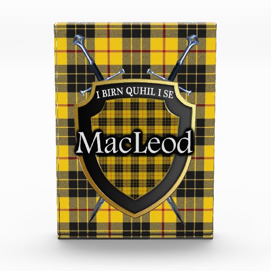 Scottish Clan MacLeod Tartan Fotoblokken (Voorkant)