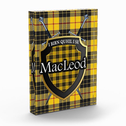 Scottish Clan MacLeod Tartan Fotoblokken (Links)