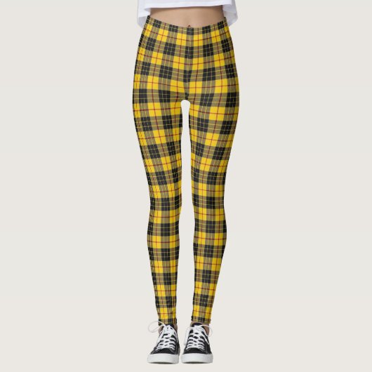 Scottish Clan MacLeod Tartan Leggings (Voorkant)