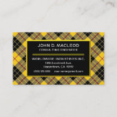 Scottish Clan MacLeod Tartan Pset Visitekaartje (Voorkant)