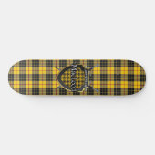 Scottish Clan MacLeod Tartan Shield Skateboard (Horizontaal)