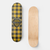 Scottish Clan MacLeod Tartan Shield Skateboard (Voorkant)
