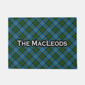 Scottish Clan MacLeod Tartan Welkom Mat (Voorkant)