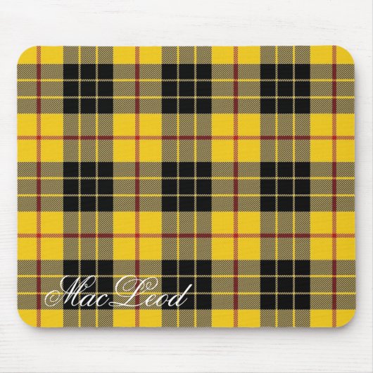 Scottish Clan MacLeod van Lewis Tartan Muismat (Voorkant)