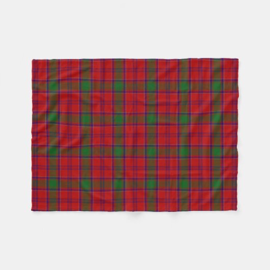 Scottish Clan MacLintock Tartan Pset Fleece Deken (Voorkant (Horizontaal))