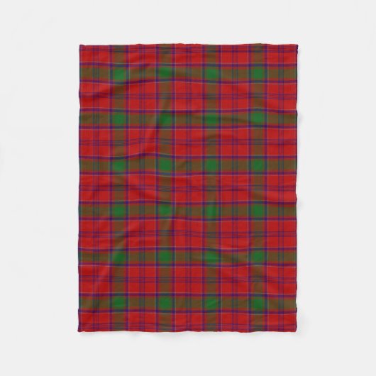 Scottish Clan MacLintock Tartan Pset Fleece Deken (Voorkant)