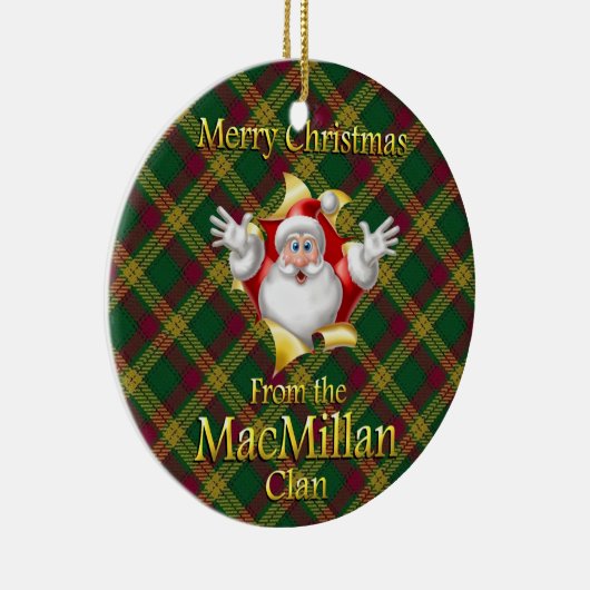 Scottish Clan MacMillan-kerstversiering Keramisch Ornament (Rechts)