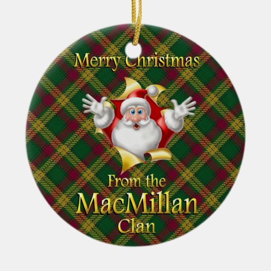Scottish Clan MacMillan-kerstversiering Keramisch Ornament (Voorkant)