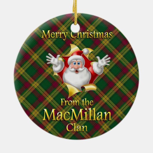 Scottish Clan MacMillan-kerstversiering Keramisch Ornament (Achterkant)