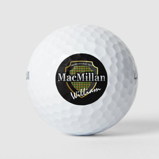 Scottish Clan MacMillan Personaliseer Jouw naam Golfballen (Voorkant)
