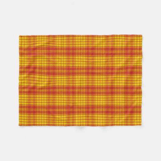 Scottish Clan MacMillan Tartan Pset Fleece Deken (Voorkant (Horizontaal))