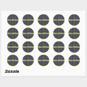 Scottish Clan MacMillan Tartan Pset Ronde Sticker (Vel)