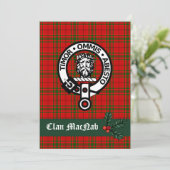 Scottish Clan MacNab Kaart voor Kerstmis (Staand voorkant)