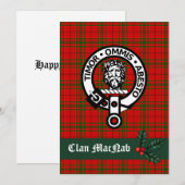 Scottish Clan MacNab Kaart voor Kerstmis (Voorkant / Achterkant)