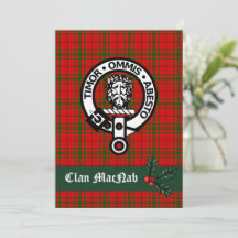 Scottish Clan MacNab Kaart voor Kerstmis