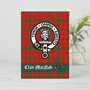 Scottish Clan MacNab Kaart voor Kerstmis