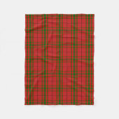 Scottish Clan MacNab Tartan Pset Fleece Deken (Voorkant)