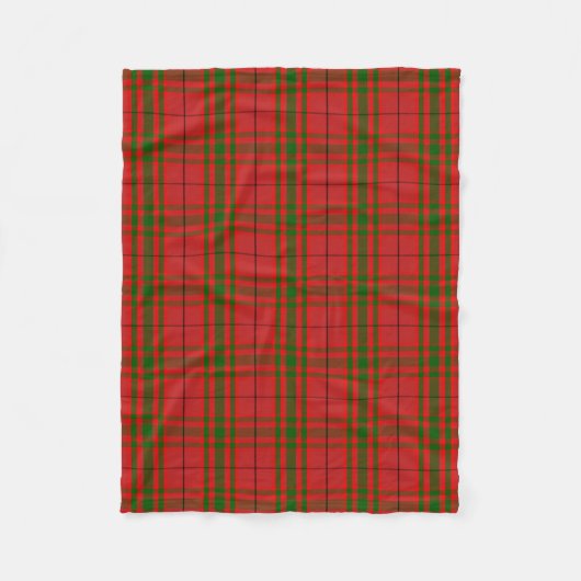 Scottish Clan MacNab Tartan Pset Fleece Deken (Voorkant)
