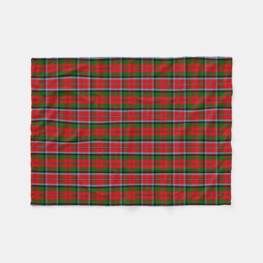 Scottish Clan MacNaughton Tartan Pset Fleece Deken (Voorkant (Horizontaal))