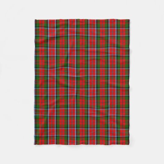 Scottish Clan MacNaughton Tartan Pset Fleece Deken (Voorkant)