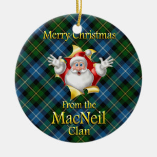 Scottish Clan MacNeil met kerstversiering Keramisch Ornament
