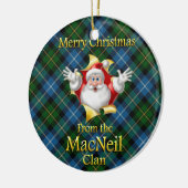 Scottish Clan MacNeil met kerstversiering Keramisch Ornament (Links)