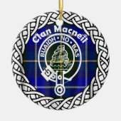 Scottish Clan Macneil Tartan and Crest Keramisch Ornament (Voorkant)