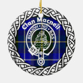 Scottish Clan Macneil Tartan and Crest Keramisch Ornament (Achterkant)