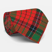 Scottish Clan MacNicol Red en Green Tartan Stropda Stropdas (Opgerold)