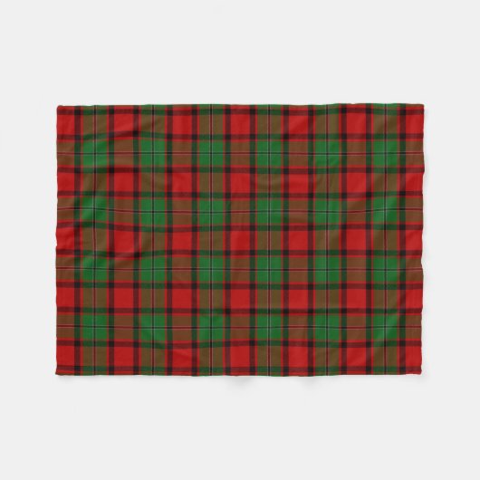 Scottish Clan MacPhail Tartan Pset Fleece Deken (Voorkant (Horizontaal))