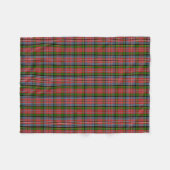 Scottish Clan MacPherson Tartan Pset Fleece Deken (Voorkant (Horizontaal))