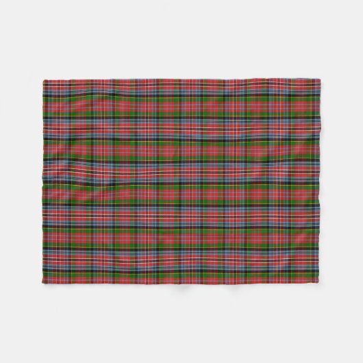 Scottish Clan MacPherson Tartan Pset Fleece Deken (Voorkant (Horizontaal))