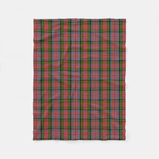 Scottish Clan MacPherson Tartan Pset Fleece Deken (Voorkant)