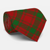 Scottish Clan MacQuarrie Letter M Monogram Tartan Stropdas (Opgerold)