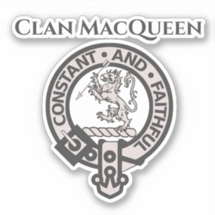 Scottish Clan MacQueen Badge Sticker