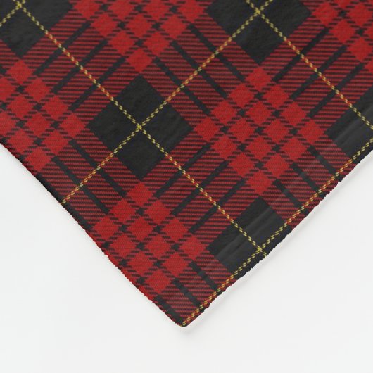 Scottish Clan MacQueen Classic Tartan Fleece Deken (Hoek)