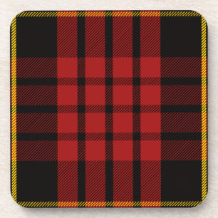 Scottish Clan MacQueen Tartan Pset Bier Onderzetter