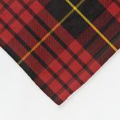 Scottish Clan MacQueen Tartan Pset Fleece Deken (Hoek)