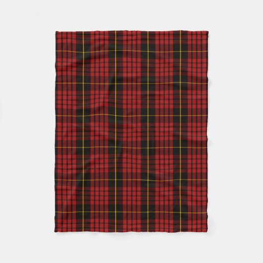 Scottish Clan MacQueen Tartan Pset Fleece Deken (Voorkant)