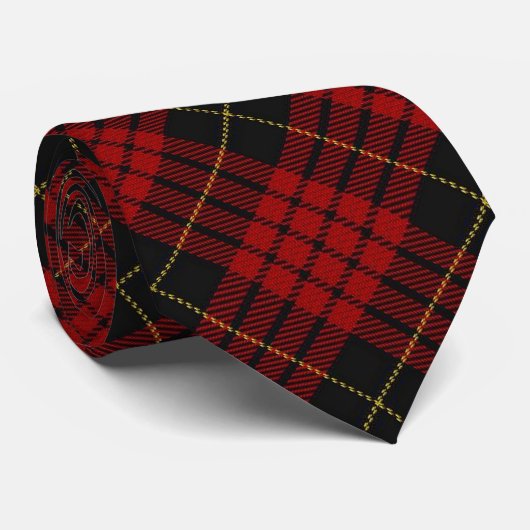 Scottish Clan MacQueen Tartan Stropdas (Opgerold)