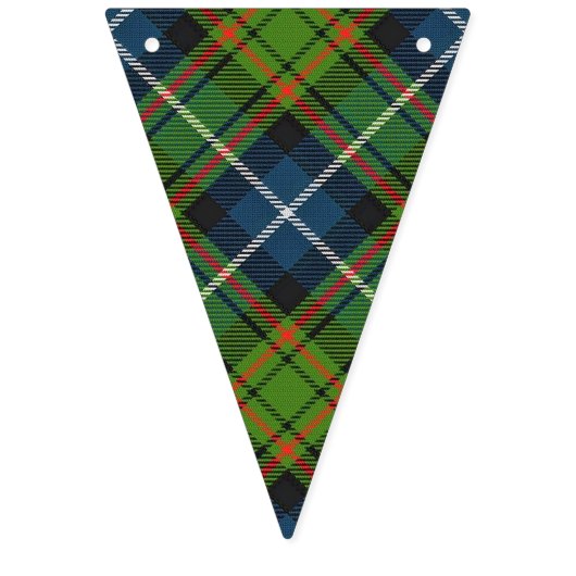 Scottish Clan MacRae Hunting Tartan Vlaggetjes (Tweede vlag)