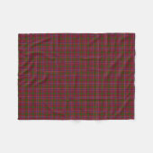 Scottish Clan MacRae Red Classic Tartan Fleece Deken (Voorkant (Horizontaal))