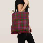 Scottish Clan MacRae Red Modern Tartan Pset Tote Bag (Dichtbij)