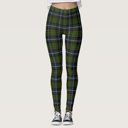 Scottish Clan MacRae Tartan Leggings (Voorkant)