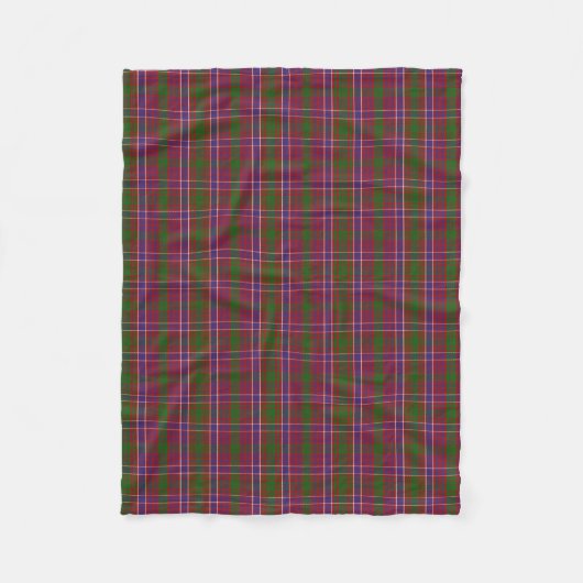 Scottish Clan MacRae Tartan Pset Fleece Deken (Voorkant)