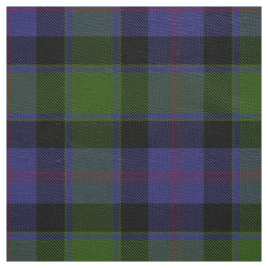 Scottish Clan MacTaggart Tartan Pset Stof (Swatch)
